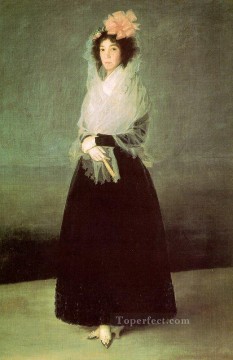 フランシスコ・ゴヤ Painting - エル・カルピオ伯爵夫人の肖像画フランシスコ・ゴヤ